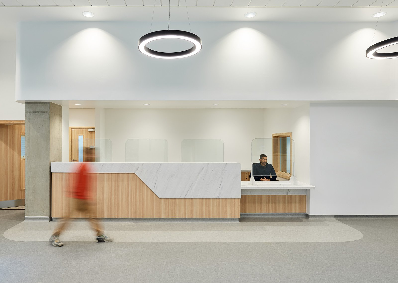 NHS health centre interior